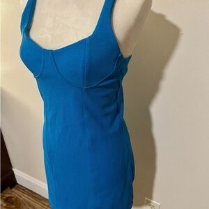 Zara Aqua Bodycon Dress